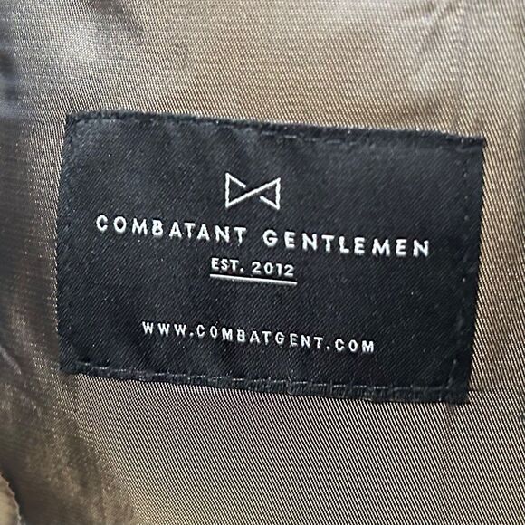 Combatant Gentlemen 46R Slim Fit Sport Coat Black Two Button Double Vented - Picture 3 of 8